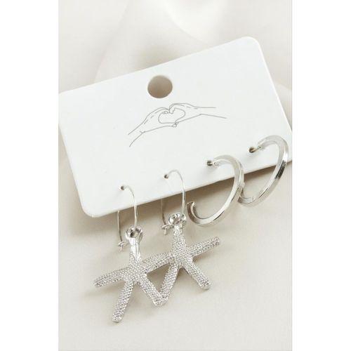 4 Adet Deniz Yıldızı Halka Küpe