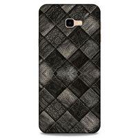 Samsung Galaxy J4 Plus Kılıf Patchwork (25) Antişok Kapak Siyah Gri