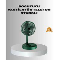 Şarjlı Katlanabilir Mini Fan – 3 Kademe Hız Ayarı, Taşınabilir Tasarım