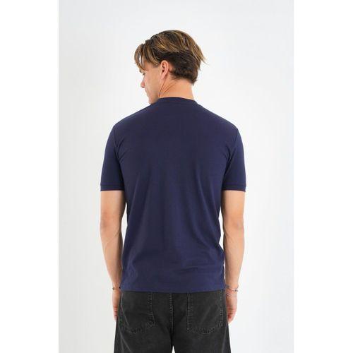 ALEXANDERGARDI Fermuarlı Yaka Detaylı Erkek T-shirt