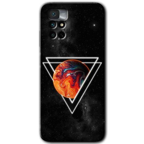 Xiaomi Redmi Note 11 4G HD Baskılı Kılıf + 9D Tam Ekran Koruyucu - Kızıl Gezegen