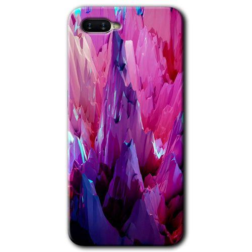 Oppo Rx 17 Neo Kılıf HD Desen Baskılı Arka Kapak - Abstraction Sharp + Kırılmaz Cam