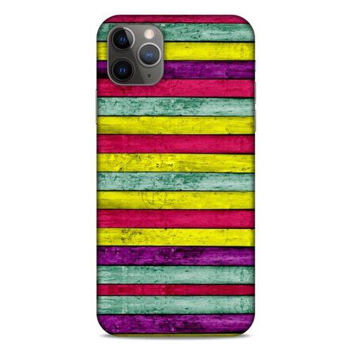 Lopard Apple Iphone 11 Pro Max Uyumlu Kılıf Wood'X (30) Silicone Case Desenli