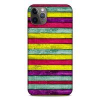 Lopard Apple Iphone 11 Pro Max Uyumlu Kılıf Wood'X (30) Silicone Case Desenli