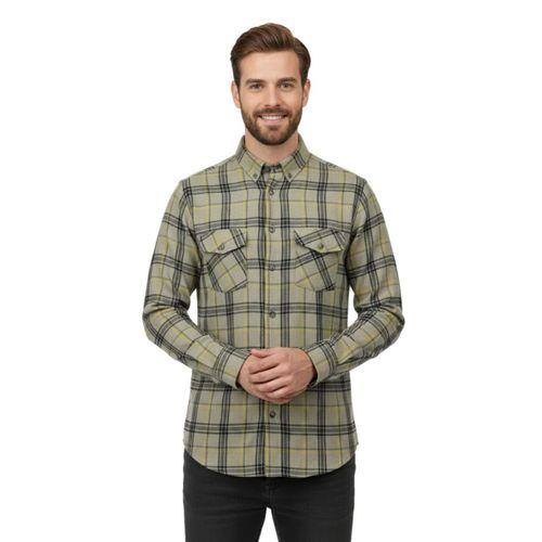 Erkek Kışlık Slim Fitt Uzun Kol Çift Cep Kapak Gömlek 2418 BGL-ST04799