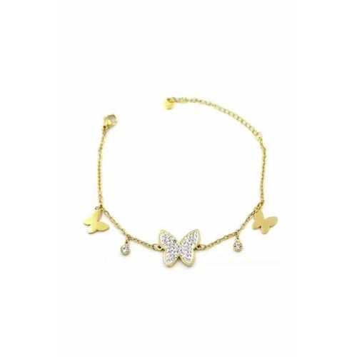 Kelebek Bileklik - Altın