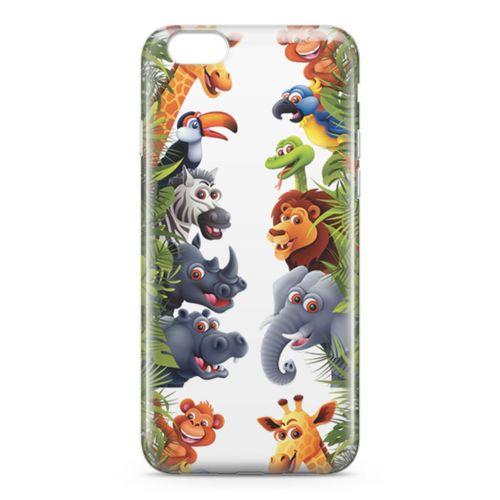 Apple iPhone 6 6s Kılıf Hayvanat Bahçesi 2 Arka Kapak Koruma Desenli Full Koruyucu