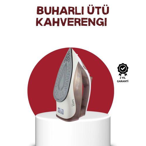 Seramik Tabanlı Buharlı Ütü 2200w Dikey Ütüleme 300ml Kahverengi