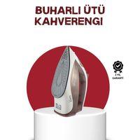 Seramik Tabanlı Buharlı Ütü 2200w Dikey Ütüleme 300ml Kahverengi