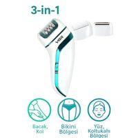 Profesyonel 3 Başlıklı Epilasyon Aleti