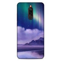 Lopard Xiaomi Redmi 8 Uyumlu Kılıf Gece'S (32) Soft Silikon Kılıf Norveç Kuzey Işıkları