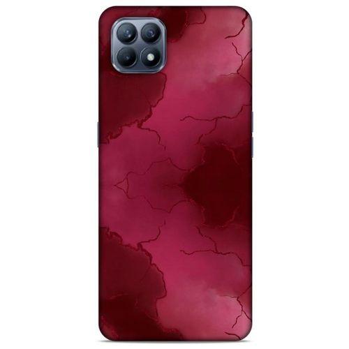 Mermer Desenli (7) Tema Telefon Kılıfı Bordo Huawei P40 Lite Kılıf