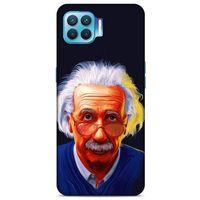 Oppo Reno 4 Lite Kılıf Almanya (37) Silicone Cover Einstein