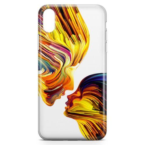 Apple iPhone XR Kılıf Yüzyüze Arka Kapak Koruma Desenli Full Koruyucu