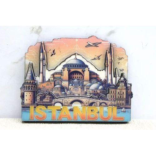Ahşap İstanbul Temalı Magnet Alk4364