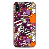 Lopard Apple iPhone XS Max Uyumlu Kılıf Soyut Sanat (32) Desenli Soft Silikon Kılıf