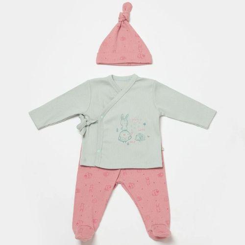 Bibaby Biorganic Modal Play With Me 3'Lü Zıbın Set 58035 Mint