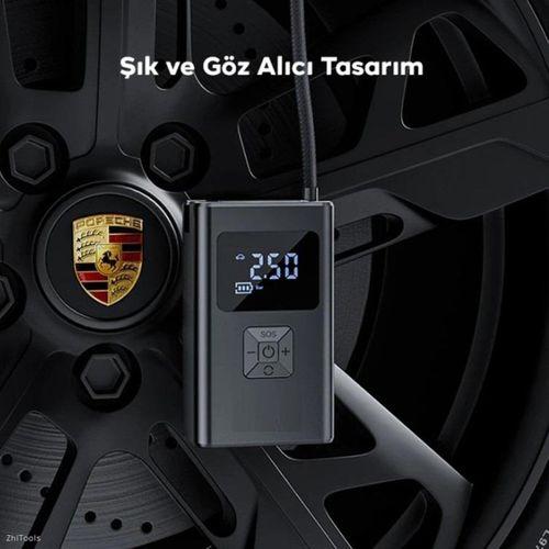 Zhltools ST-5522 Şarjlı lastik şişirme hava kompresör pompası 12V LED ışıklı