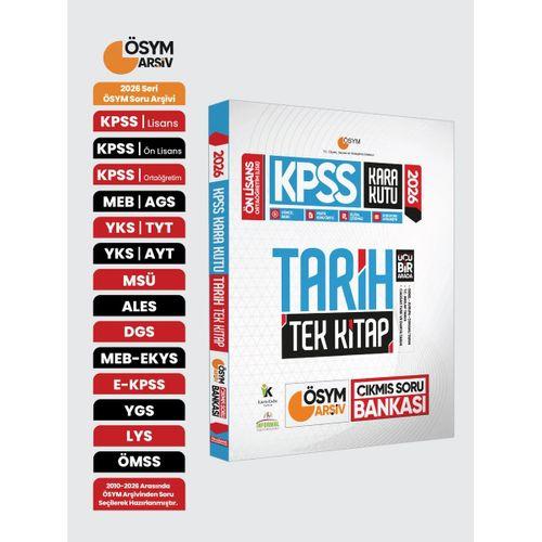 2026 KPSS Önlisans/Ortaöğretim Kara Kutu Tarih TEK KİTAP ÖSYM Çıkmış Soru Bankası Konu Özetli Çözüml