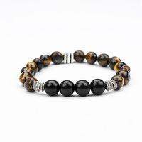 OLTU  VE KAPLAN GÖZÜ TAŞI MİSİNA LASTİKLİ BİLEKLİK