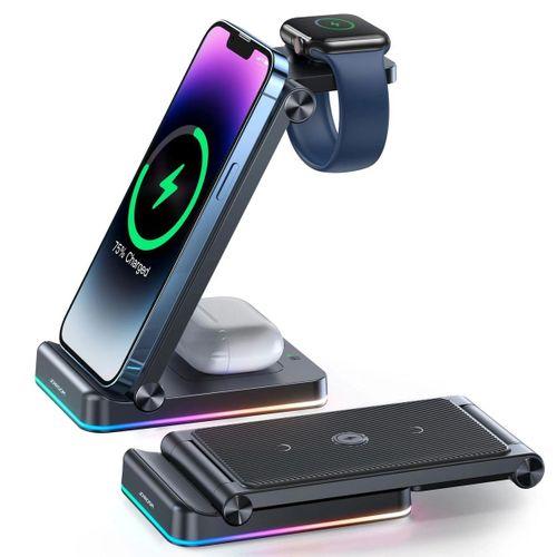 Joyroom 3 ü 1 Arada Katlanabilir Kablosuz Manyetik  Şarj İstasyonu