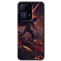 MRCİLETİSİM Xiaomi Mi Mix 4 Kılıf HD Desen Baskılı Arka Kapak+Temperli Cam - Darh Vader Wars