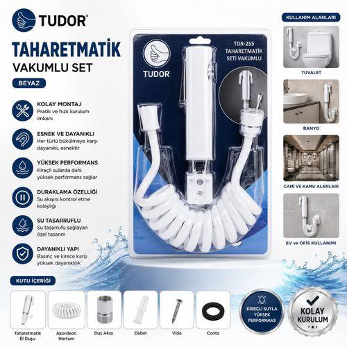 Taharetmatik El Duşu Seti (El Duşu, Hortum, Mafsal, Vakuumlu)