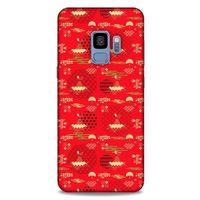 Samsung Galaxy S9 Kılıf Japonya (1) Kılıfı Sarı Kırmızı