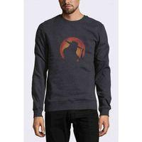 Carmen Sandiego Red Circle Baskılı Füme Antrasit Erkek Sweatshirt