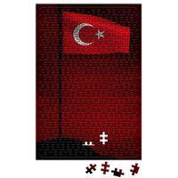 Bayrakları Bayrak Yapan Üstündeki Kandır Puzzle 240 Parça Yapboz