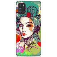 Lopard Samsung Galaxy A21s Uyumlu Kılıf Sürreal Yüzler ♀ (26) Tpu Silikon Kılıf Desenli
