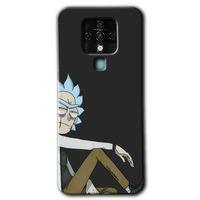 Tecno Camon 16 Kılıf HD Desen Baskılı Arka Kapak - Rick + Kırılmaz Cam