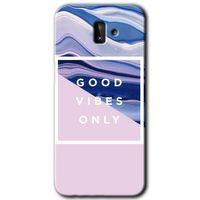 Samsung Galaxy J6 Plus HD Baskılı Kılıf + 9D Tam Ekran Koruyucu - Good Vibes