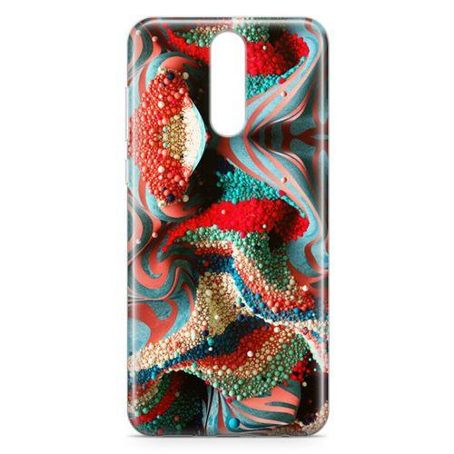 Huawei Mate 10 Lite Kılıf Kabartma İnciler Arka Kapak Koruma Desenli Full Koruyucu
