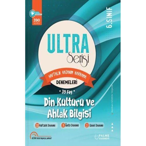 6. Sınıf Din Kültürü ve Ahlak Bilgisi Ultra Serisi Denemeleri 39 Föy Palme Yayınları