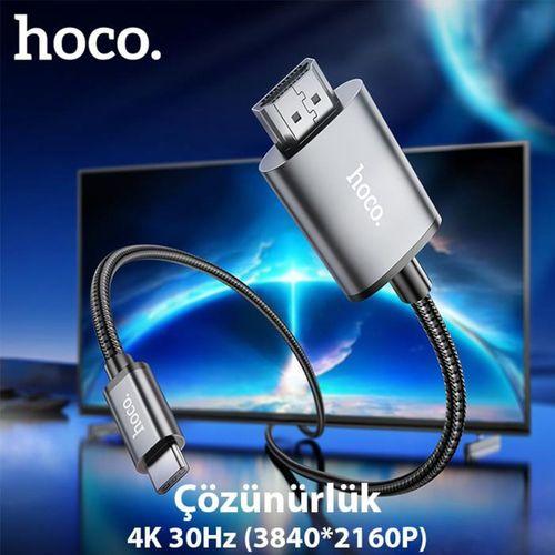Hoco UA27 Type-c To HDMI HDTV Dönüştürücü Adaptör (4K 30Hz) Kablo