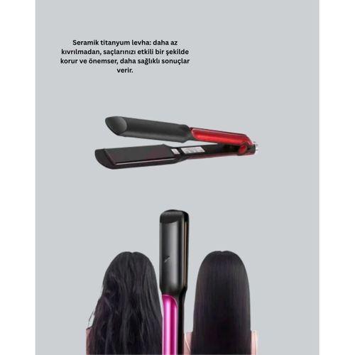 Profesyonel Titanyum Saç Düzleştirici – Ayarlanabilir Isı Ve Hızlı Isınma Özellikli