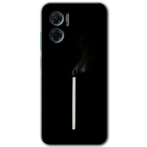 Xiaomi Redmi Note 11E HD Baskılı Kılıf + 9D Tam Ekran Koruyucu - Sönmüş Kibrit