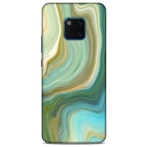 Mermer Desenli (23) Tema Ultra Koruma Kılıfı Su Yeşili Huawei Mate 20 Pro Kılıf