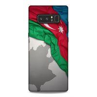 Samsung Galaxy Note 8 Uyumlu Kılıf Azarbaijan (9) Kılıf Kumaş Bayrak