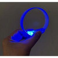 3 Modlu Pilli Led Işıklı Esnek Parti Bilekliği Mavi - Lisinya