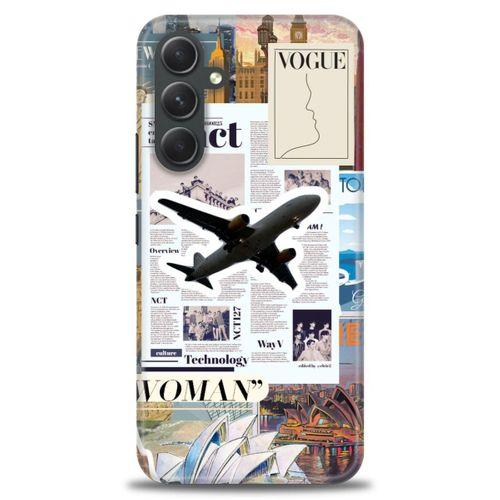 Samsung Galaxy A54 Kılıf HD Baskılı Kılıf - Net Woman + Tam Ekran Koruyucu