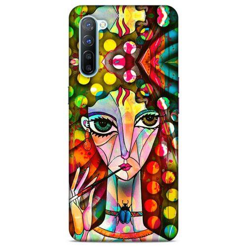 Lopard Oppo Reno 3 Uyumlu Kılıf Sürreal Yüzler ♀ (3) Kapak Baskılı