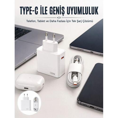 Type-c 120w Şarj Aleti Hızlı Şarj Turbo Yeni Nesil