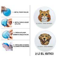 Sıa 2 Adet Kedi Ve Köpek Cep Sobası,El Isıtıcı,Sıcak Su Torbası Pvc 10X9,5Cm