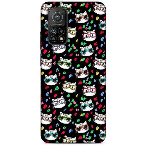 Lopard Xiaomi Mi 10T 5G Uyumlu Kılıf Kediler (26) Tpu Silikon Kılıf Karışık Renkli