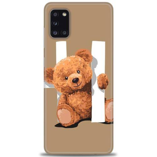 Samsung Galaxy A31 Kılıf HD Baskılı Kılıf - Teddy Hı + Tam Ekran Koruyucu