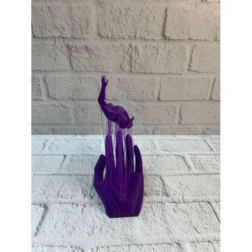 El İnsan Figürü Mor Modern Sanatsal Biblo Soyut Tasarım Salon Ve Ofis Dekoru