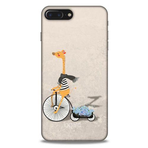 Apple Iphone 8 Plus Kılıf FunnyMaX (17) Tasarım Kılıf Bej Zürafa