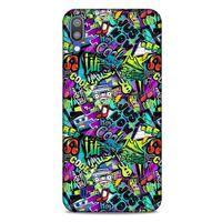Graffitix (1) Desenli Silikon Kapak Samsung Galaxy M10 Kılıf
